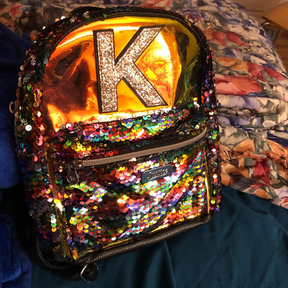 NWOT Justice Brand K Initial Backpack